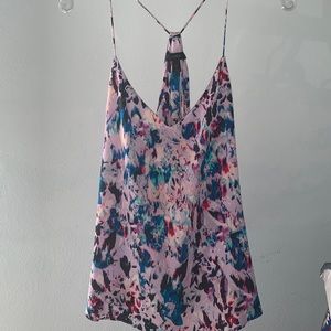 J Crew all silk water color flowy top small